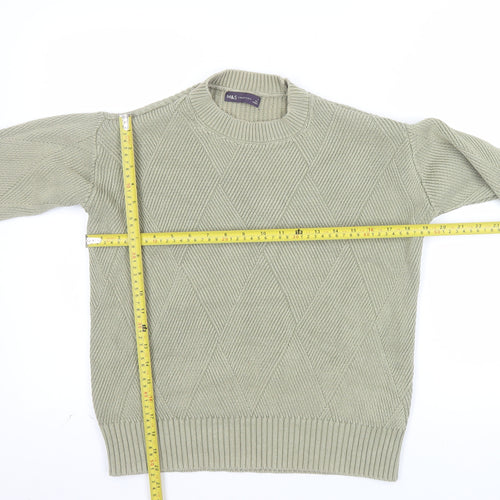 Marks and Spencer Women’s Beige Cotton Knit Pullover Jumper Size S