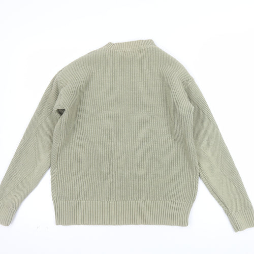 Marks and Spencer Women’s Beige Cotton Knit Pullover Jumper Size S