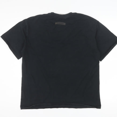 Fear of God Essentials Men's Black Cotton Short Sleeve T-Shirt Size S