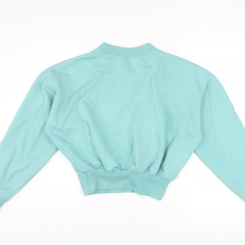 Missguided Women’s Blue Tall Skull Snake Graphic Pullover Sweatshirt UK 12