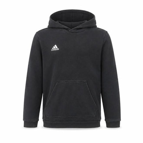Adidas Boys Black Pullover Hoodie 11-12 Years Hooded Sweatshirt