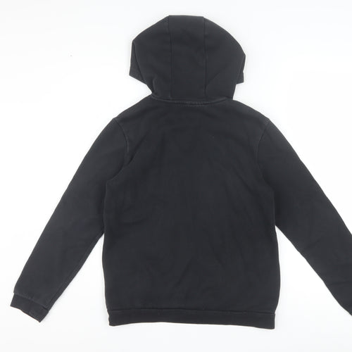 Adidas Boys Black Pullover Hoodie 11-12 Years Hooded Sweatshirt