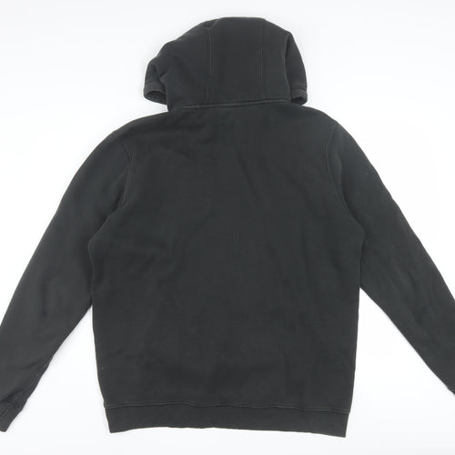 Hi-Tec Men's Black Pullover Hoodie L Graphic Hooded Sweatshirt