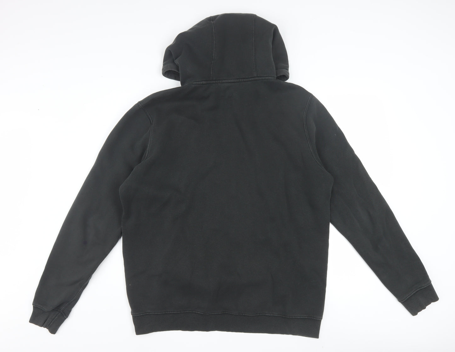 Hi-Tec Men's Black Pullover Hoodie L Graphic Hooded Sweatshirt