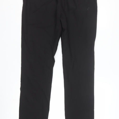Next Men's Black 32R Dress Trousers Smart Work Flat Front