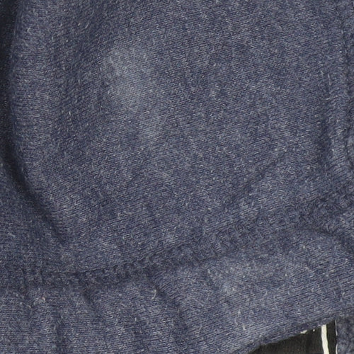 Superdry Women Blue L Pullover Hoodie with Logo Print