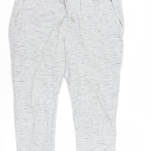 On The Byas Men Grey Jogger Trousers Medium Cotton Blend