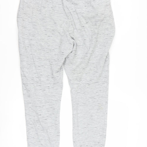 On The Byas Men Grey Jogger Trousers Medium Cotton Blend