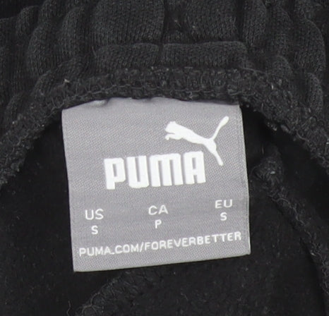Puma Men's Black Jogger Sweatpants Small Cotton Blend