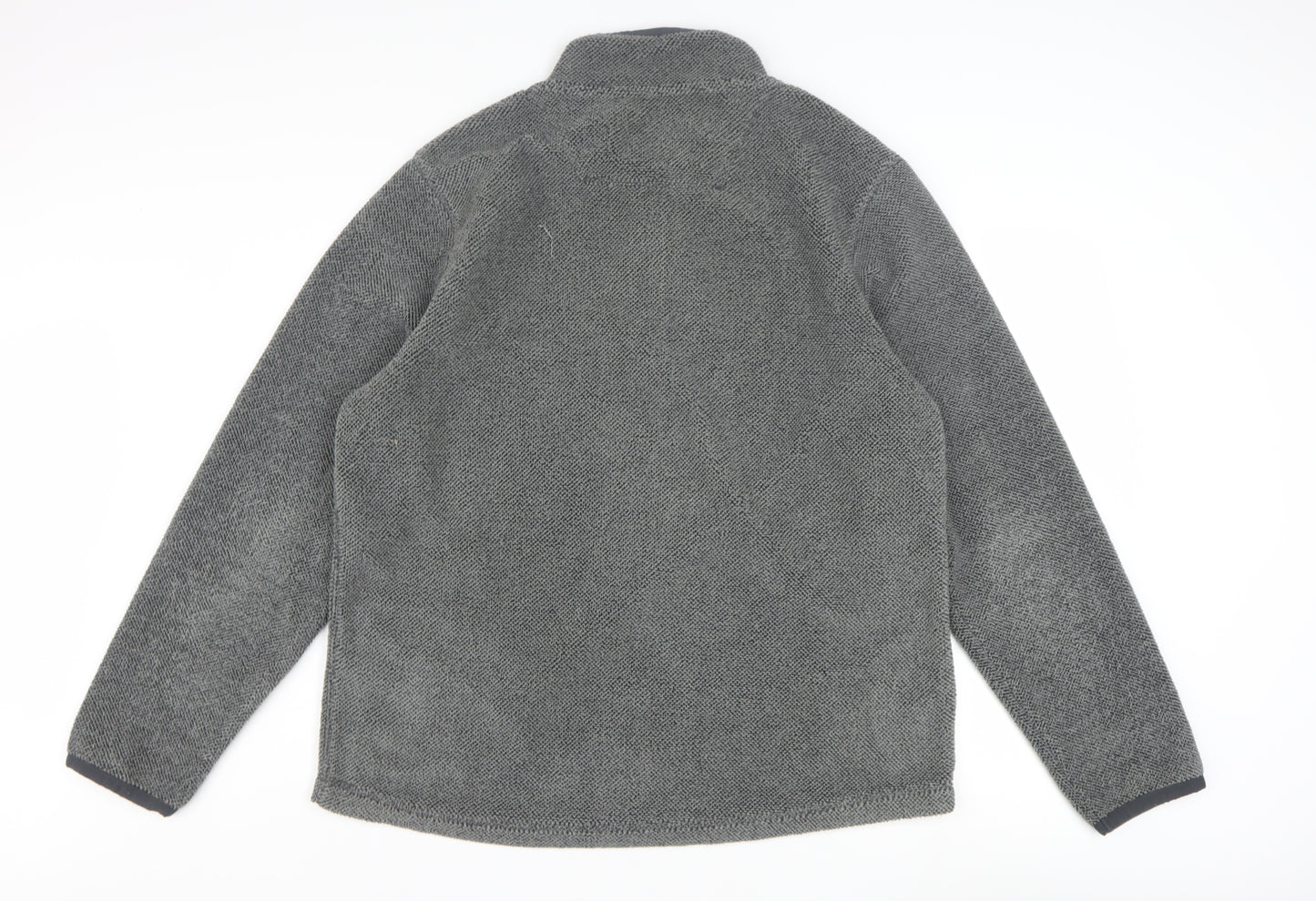 Weird Fish Men's Grey XL 1/4 Zip Fleece Sweatshirt Pullover