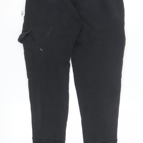 Adidas Men's Black Cargo Jogger Trousers Size S Regular Fit