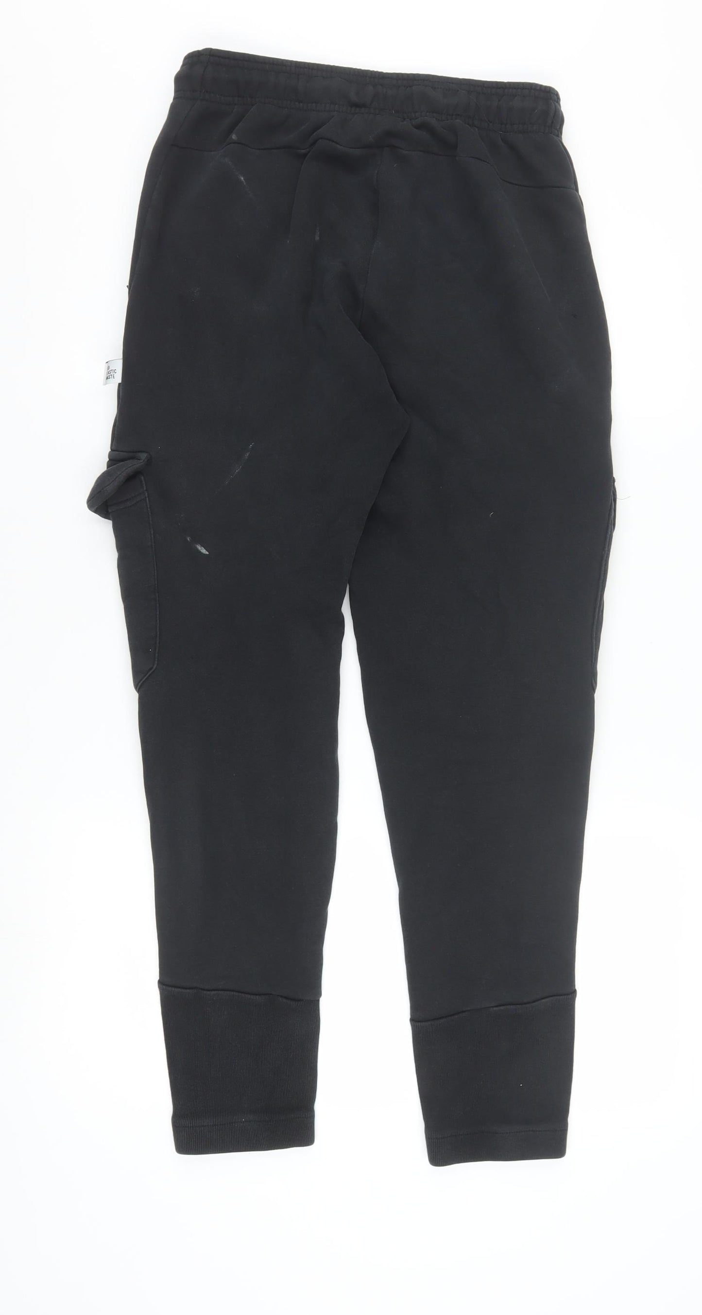 Adidas Men's Black Cargo Jogger Trousers Size S Regular Fit