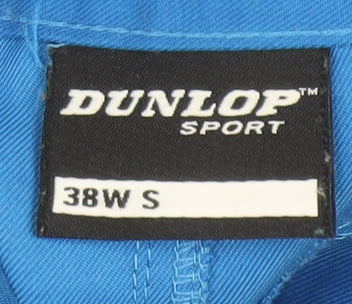 Dunlop Men’s Blue Chino Trousers 38W S Polyester Regular Fit