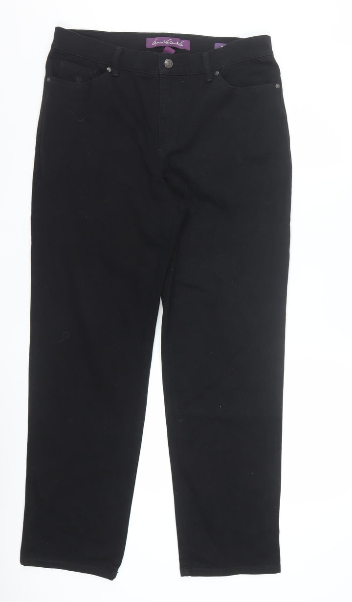 Gloria Vanderbilt Women’s Black Size 12 Straight Fit Stretch Jeans