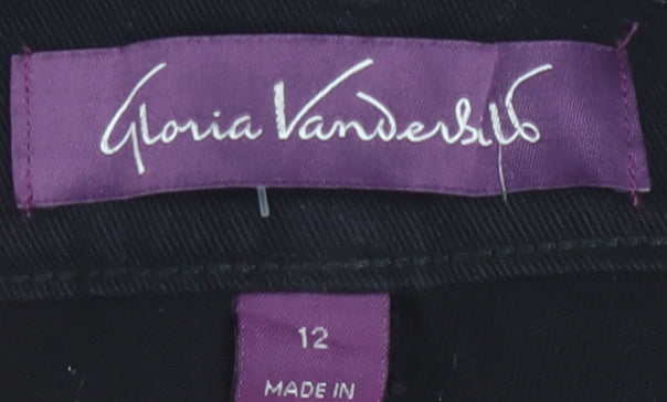 Gloria Vanderbilt Women’s Black Size 12 Straight Fit Stretch Jeans