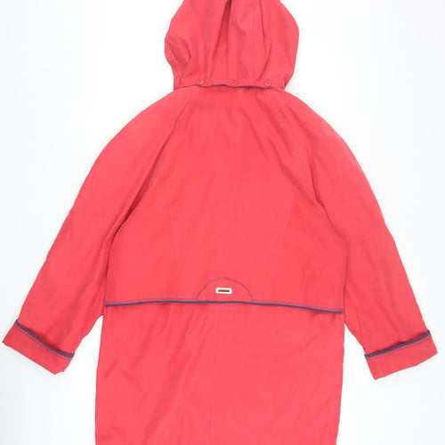 Astraka Sportline Women's Red Hooded Mid-Length Jacket Size S