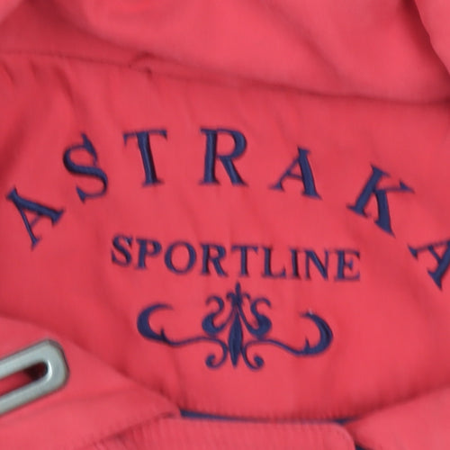 Astraka Sportline Women's Red Hooded Mid-Length Jacket Size S
