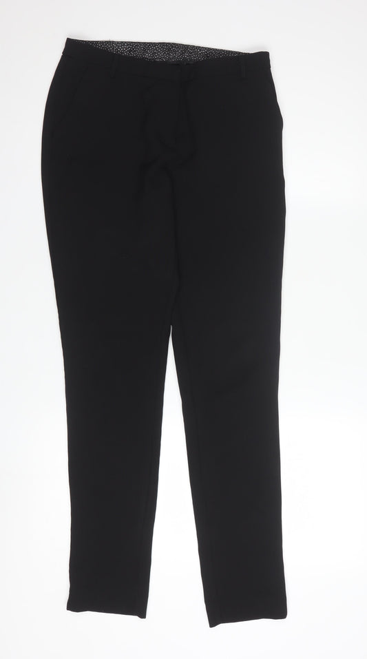 New Look Women's Black Straight Leg Trousers Size 8 Workwear