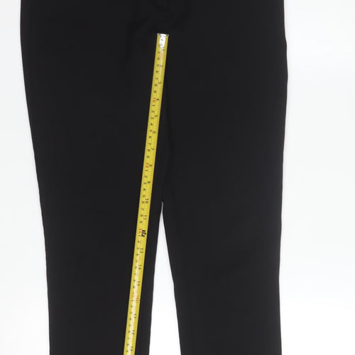 New Look Women's Black Straight Leg Trousers Size 8 Workwear