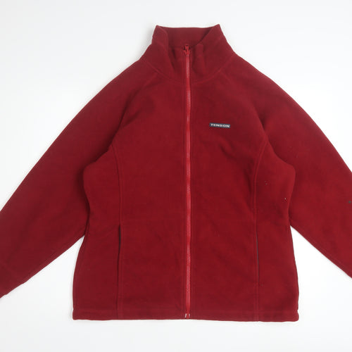 Tenson Mens Red Fleece Full Zip Jacket Size 42 Regular