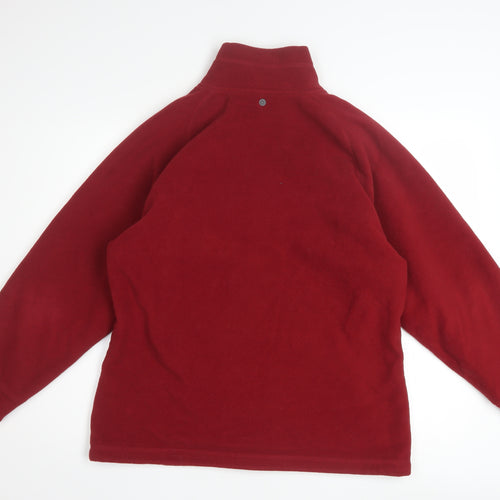 Tenson Mens Red Fleece Full Zip Jacket Size 42 Regular