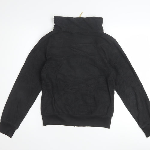 Puma Womens Black XS Full Zip Hoodie Lightweight Casual Sweatshirt