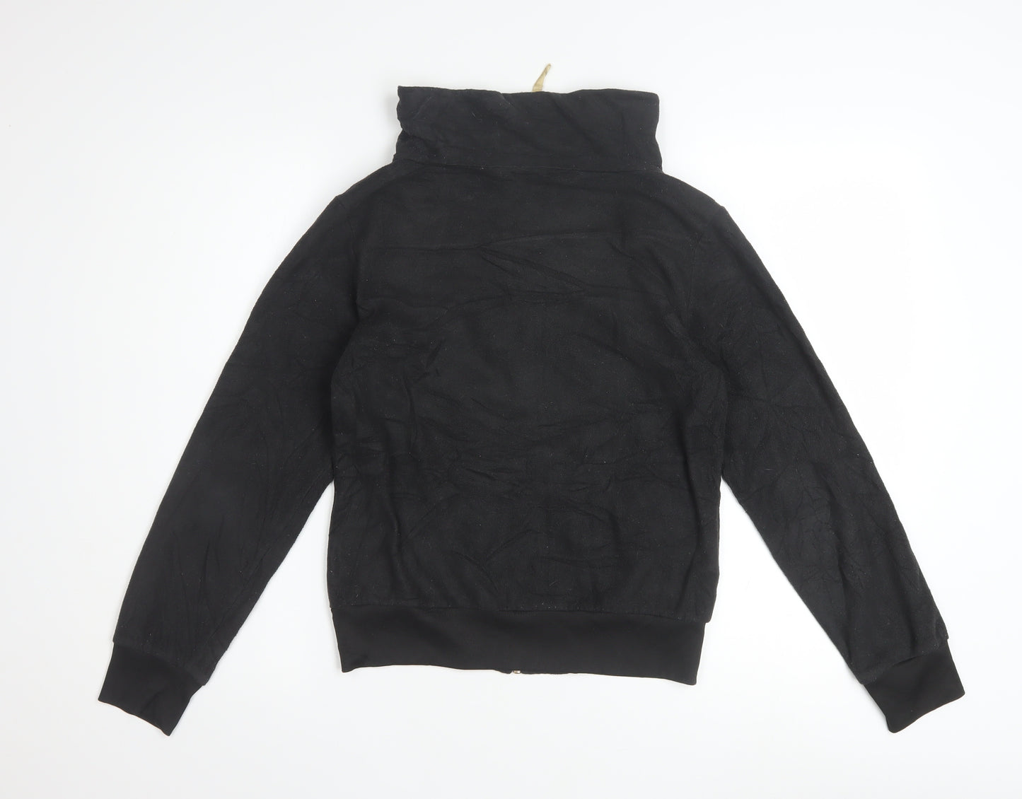 Puma Womens Black XS Full Zip Hoodie Lightweight Casual Sweatshirt