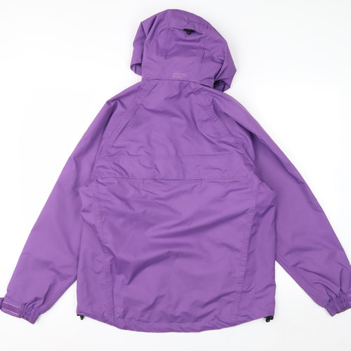 X-Life Women's Purple Waterproof Hooded Rain Jacket Size S 10-12 UK