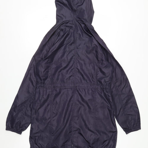 New Look Women's Navy Hooded Parka Jacket Size 10 Polyester