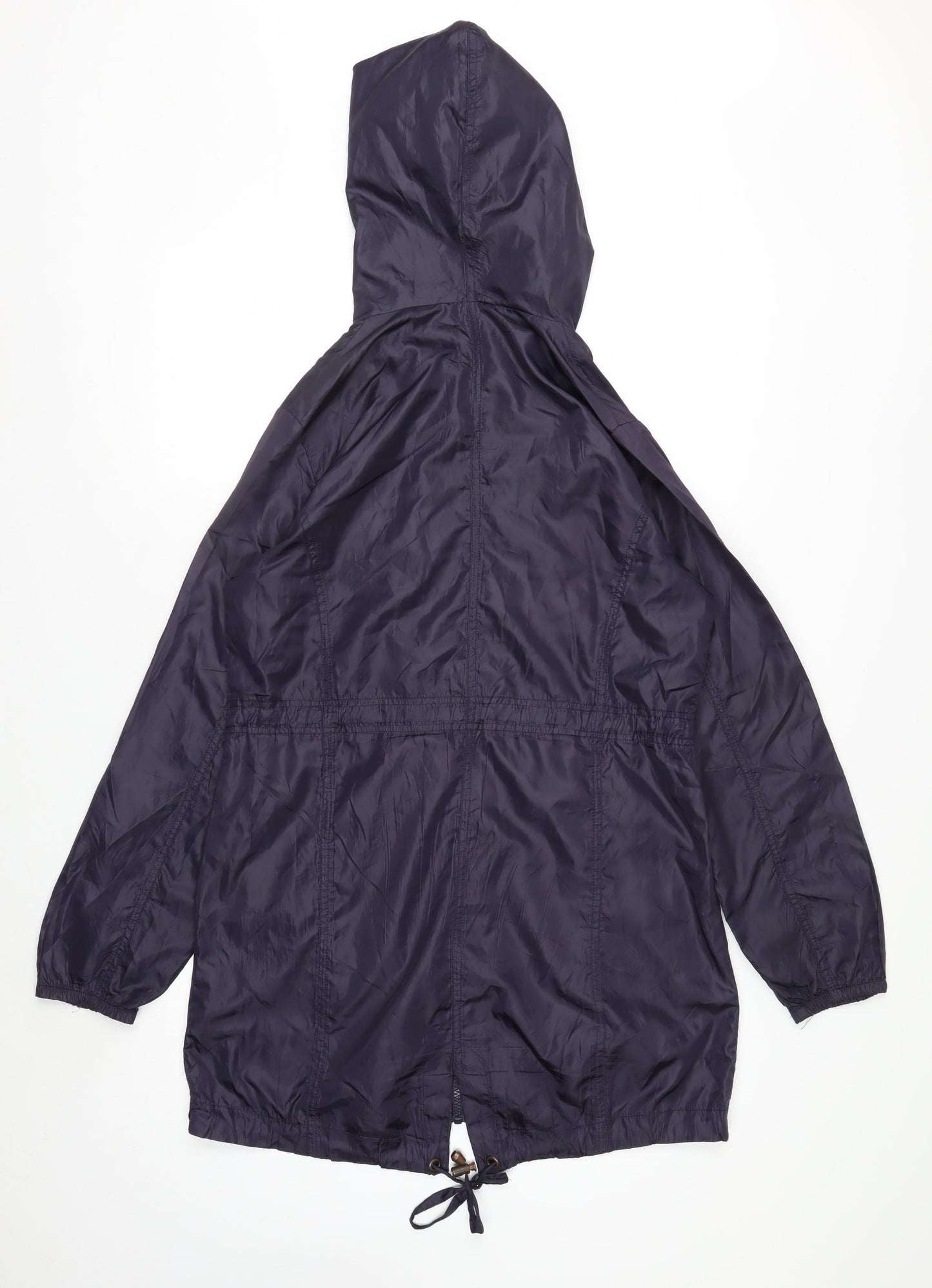New Look Women's Navy Hooded Parka Jacket Size 10 Polyester