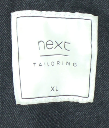 Next Mens Black XL Hooded Puffer Coat Winter Casual Jacket