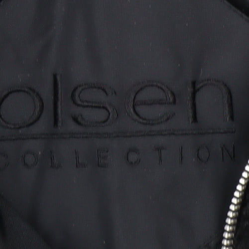 Olsen Collection Women's Black Hooded Parka Jacket Size 12