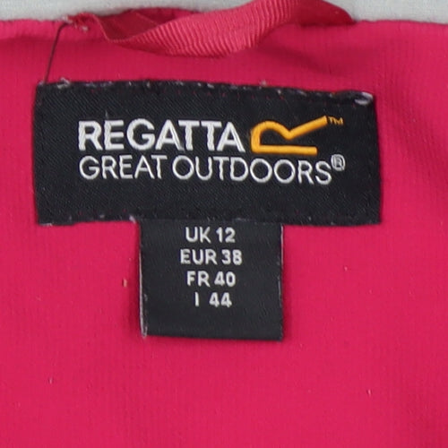 Regatta Womens Pink Softshell Hooded Outdoor Jacket Size 12