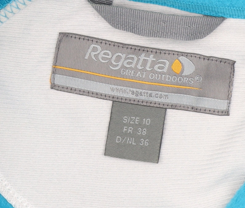 Regatta Women's Blue Fleece Full Zip Jacket Size 10 Outdoor