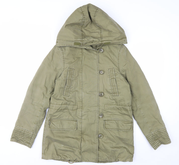 L.O.G.G. Men’s Green Hooded Cotton Parka Coat Size S
