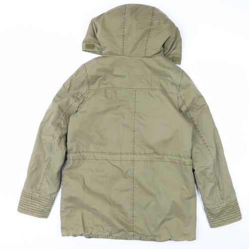 L.O.G.G. Men’s Green Hooded Cotton Parka Coat Size S