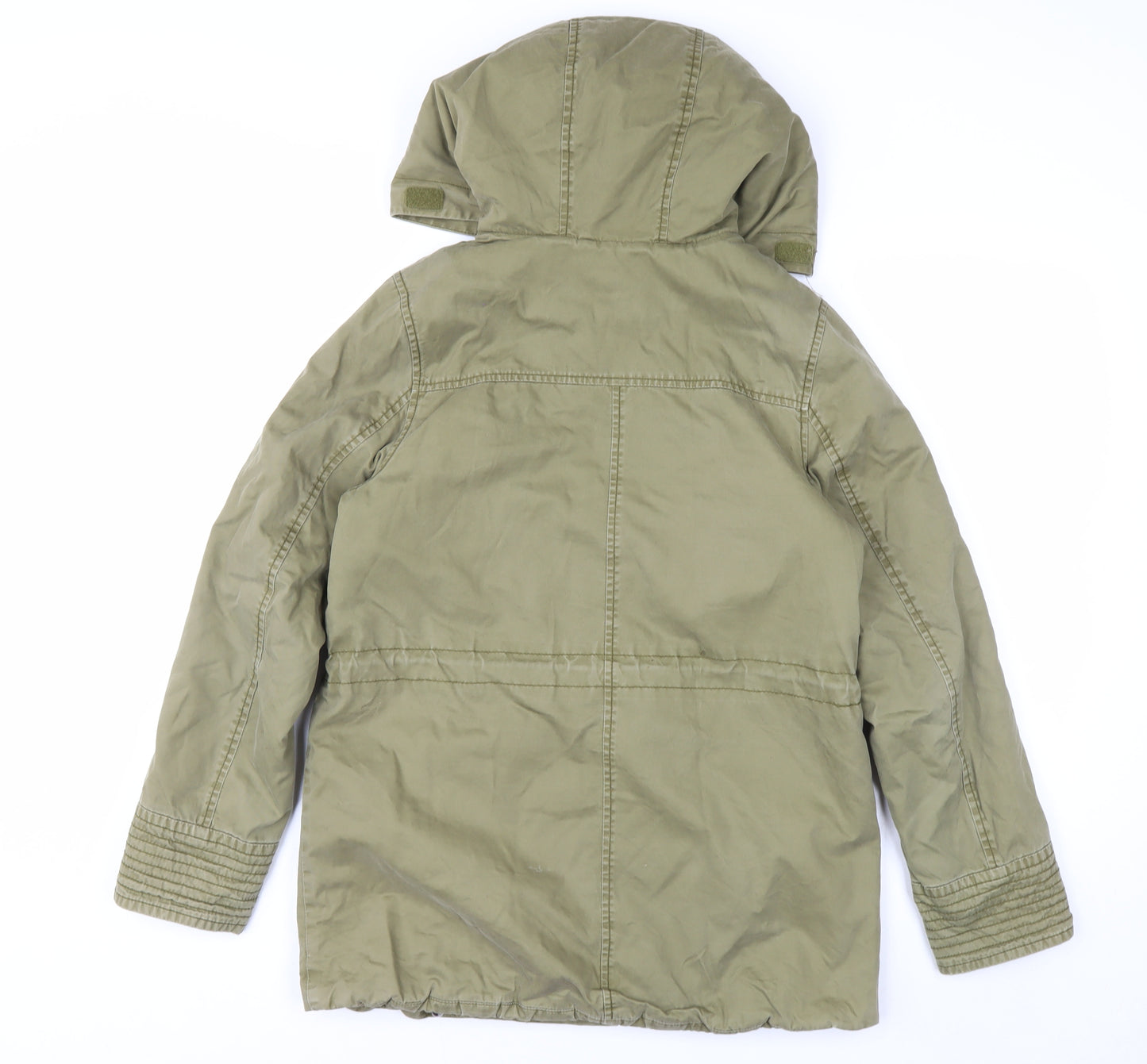 L.O.G.G. Men’s Green Hooded Cotton Parka Coat Size S