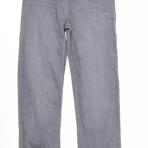 Marks and Spencer Women's Grey Straight Jeans Size 8 Regular Fit