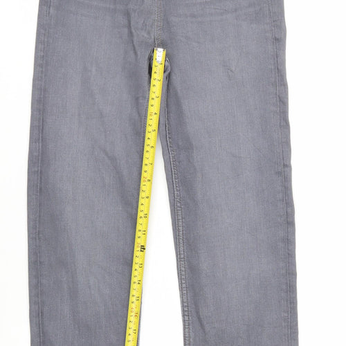 Marks and Spencer Women's Grey Straight Jeans Size 8 Regular Fit