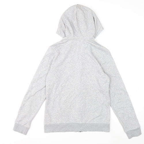 Adidas Women Grey Full Zip Hoodie Size S Soft Fleece Casual