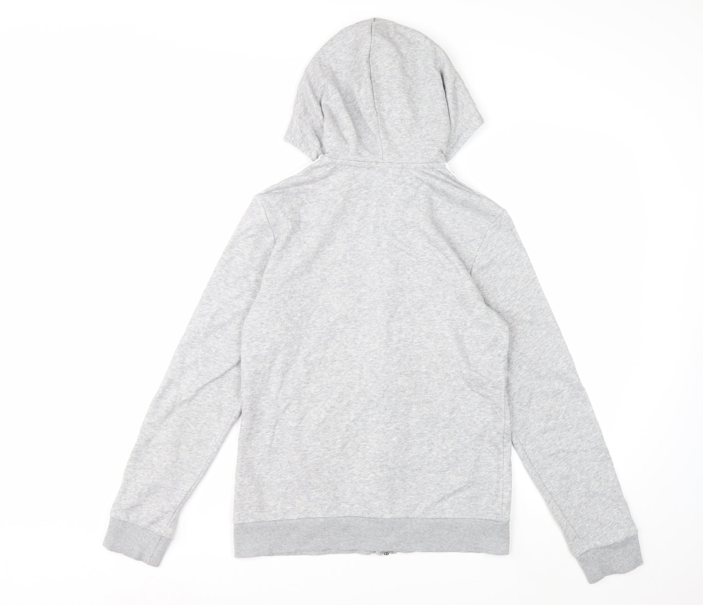 Adidas Women Grey Full Zip Hoodie Size S Soft Fleece Casual