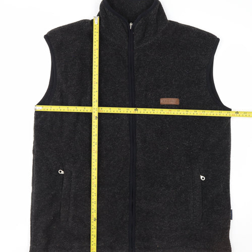 P.G. Field Men's Black Fleece Lined Waistcoat Bodywarmer Size L