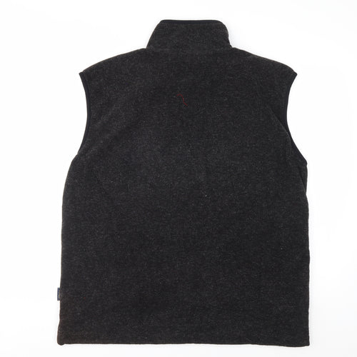 P.G. Field Men's Black Fleece Lined Waistcoat Bodywarmer Size L