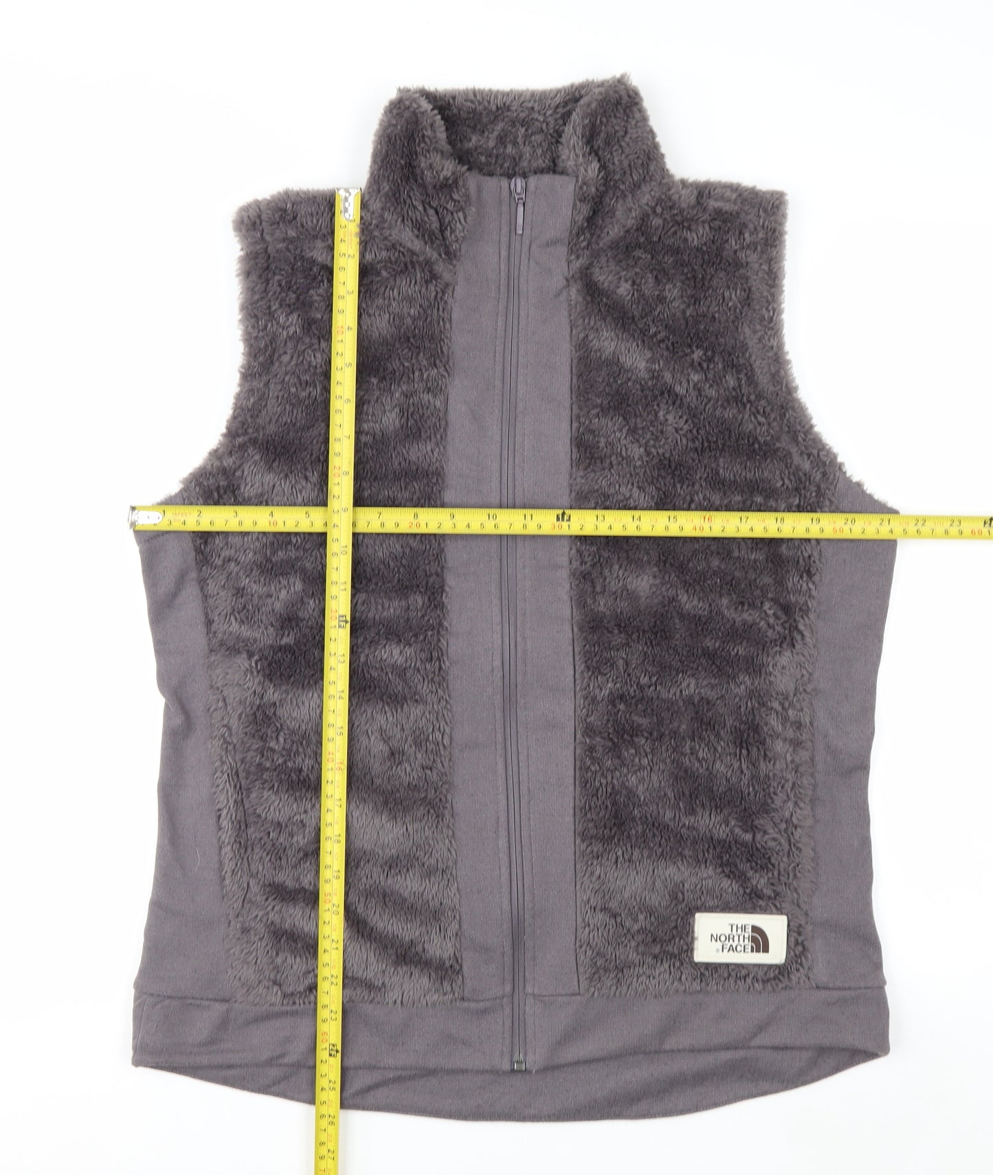 The North Face Womens Grey Fleece Zip Waistcoat L Outdoor Gilet