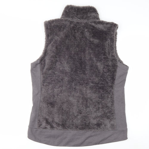 The North Face Womens Grey Fleece Zip Waistcoat L Outdoor Gilet