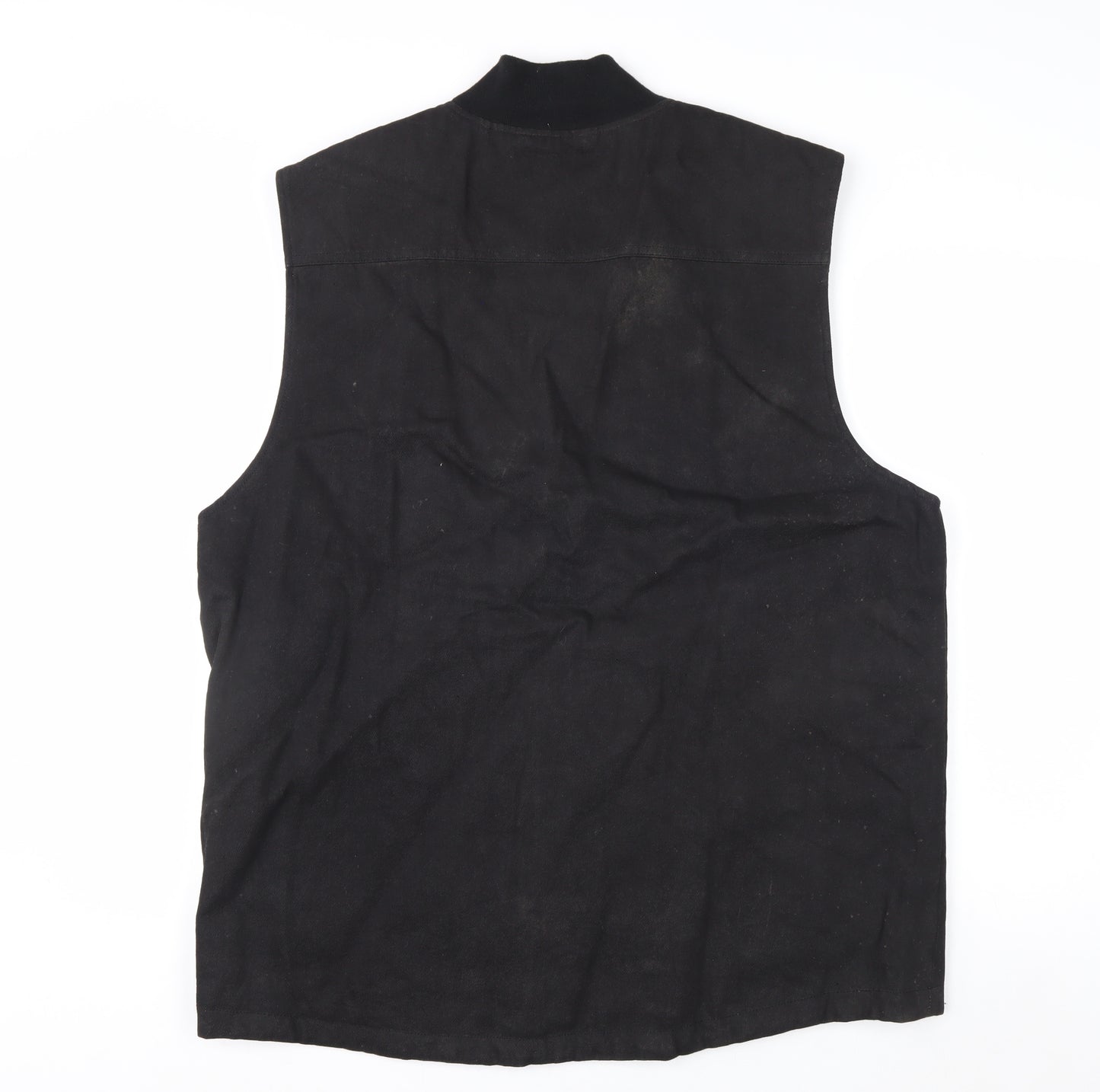 Volcom Men’s Black XL Lined Cotton Canvas Bodywarmer Waistcoat