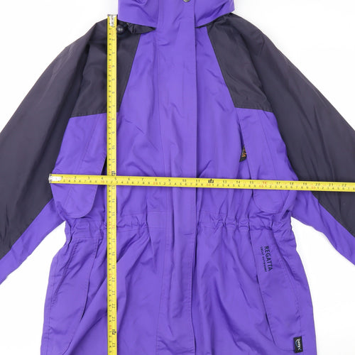 Regatta Women’s Purple Parka Jacket Size 10 Waterproof Windproof Outdoor