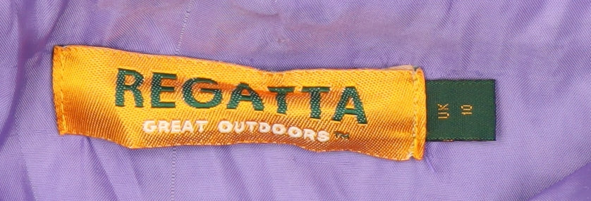 Regatta Women’s Purple Parka Jacket Size 10 Waterproof Windproof Outdoor