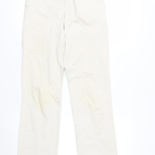Ralph Lauren Women Beige Chino Trousers Size 4 Cotton Stretch