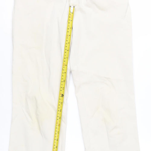 Ralph Lauren Women Beige Chino Trousers Size 4 Cotton Stretch